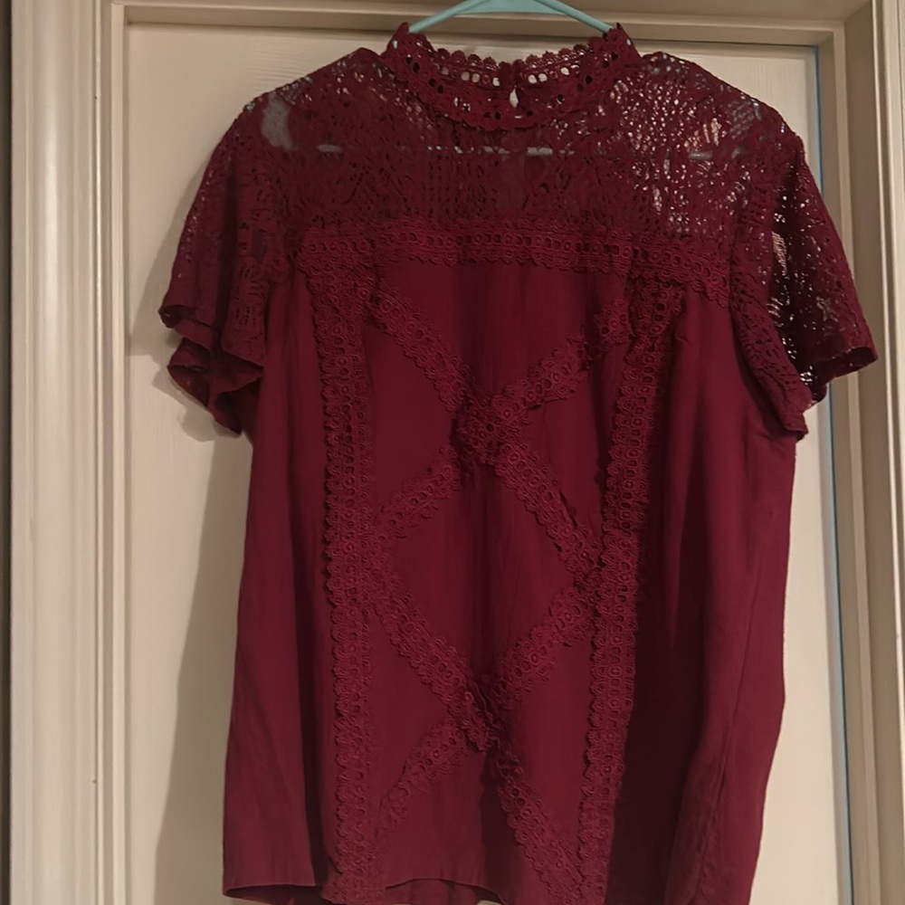 Dressy Burgundy Top